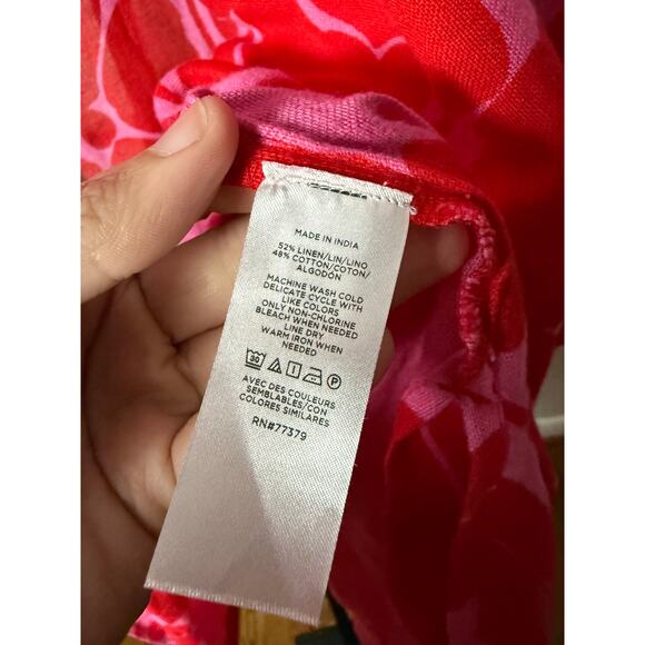 Ann Taylor Pink Kimono Duster Size M/L - Picture 6 of 7